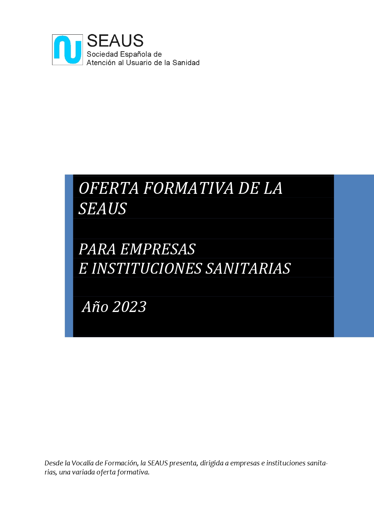 Oferta de formación SEAUS 2023